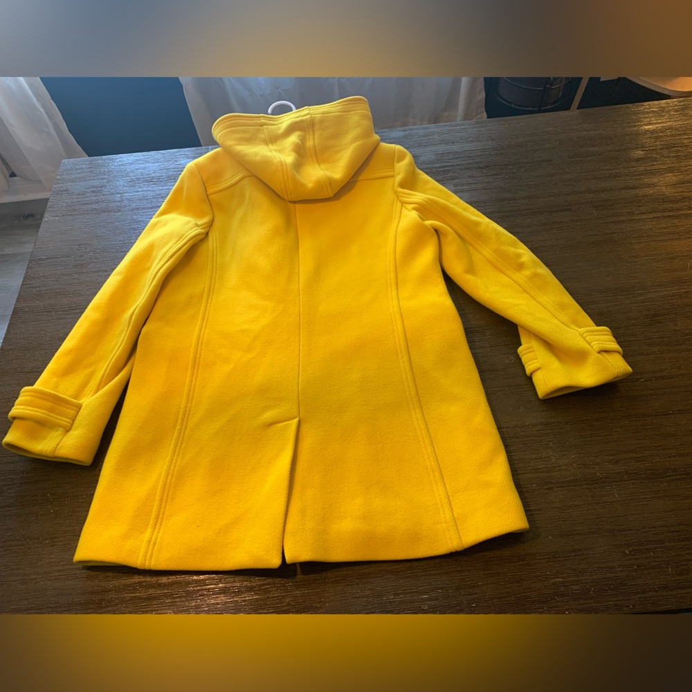J. Crew Yellow Toggle Coat - Picture 3 of 14